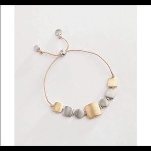 J.Jill hand brushed squares bracelet